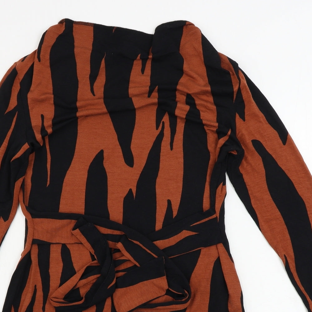 Principles  Womens Brown Animal Print  Bodycon  Size 10