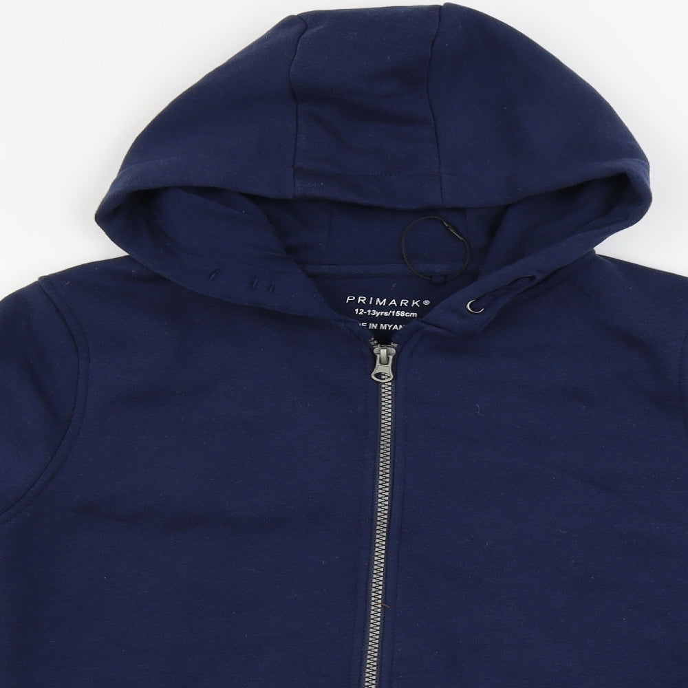 Primark  Boys Blue   Full Zip Jumper Size 12-13 Years