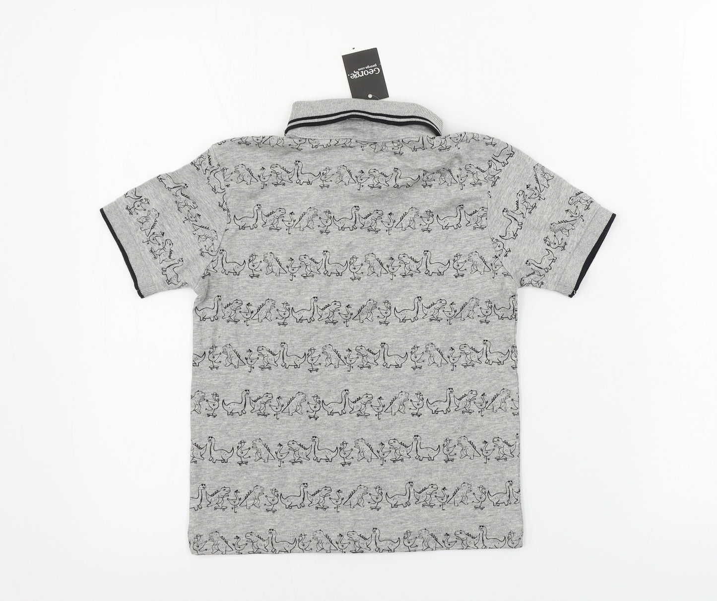George  Boys Grey   Basic Polo Size 5-6 Years