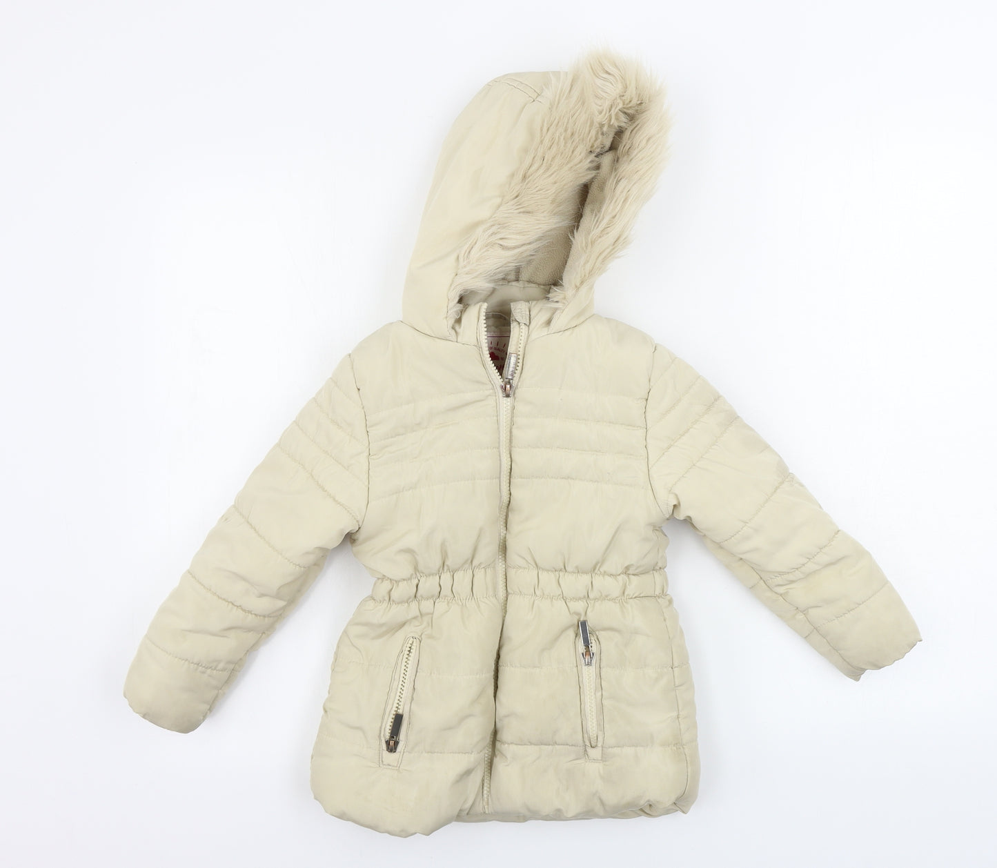 George  Girls Beige   Jacket Coat Size 5-6 Years
