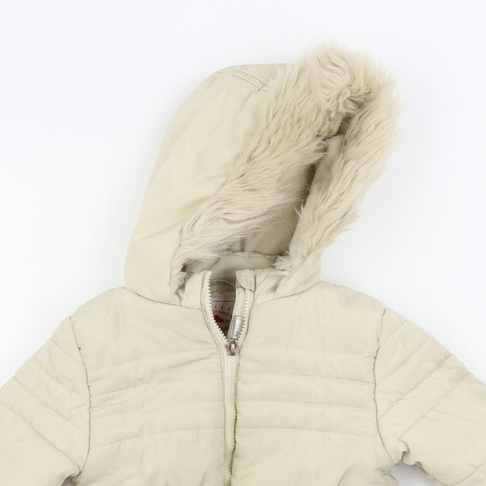 George  Girls Beige   Jacket Coat Size 5-6 Years