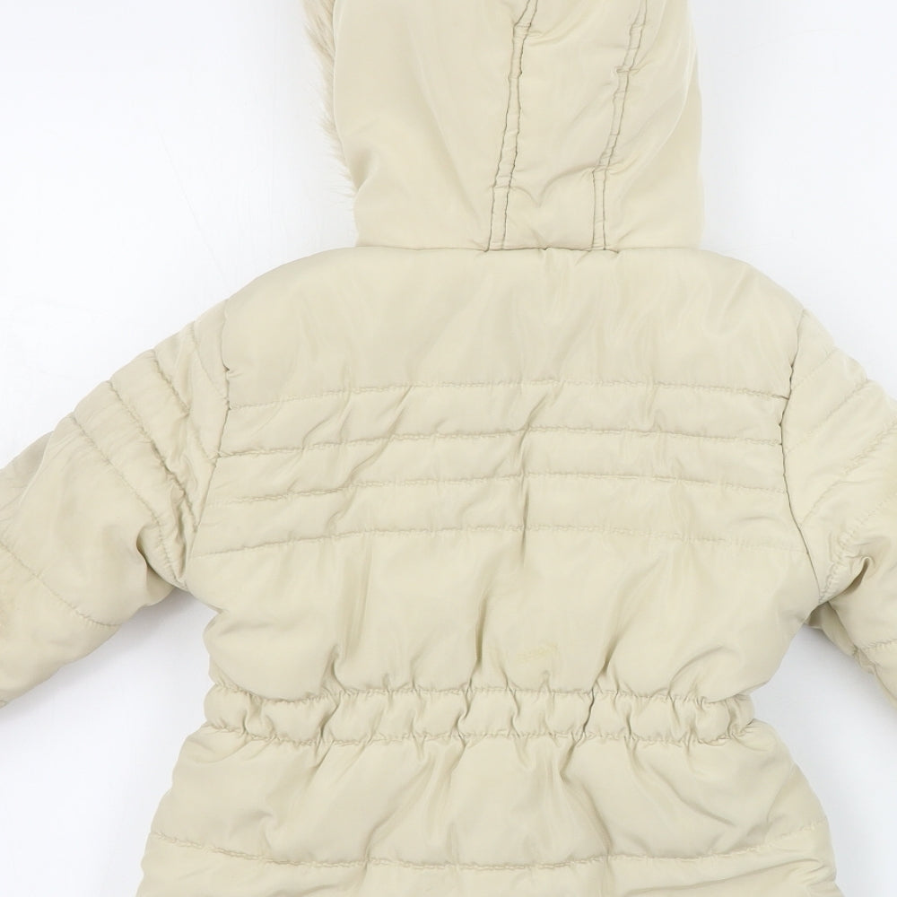 George  Girls Beige   Jacket Coat Size 5-6 Years
