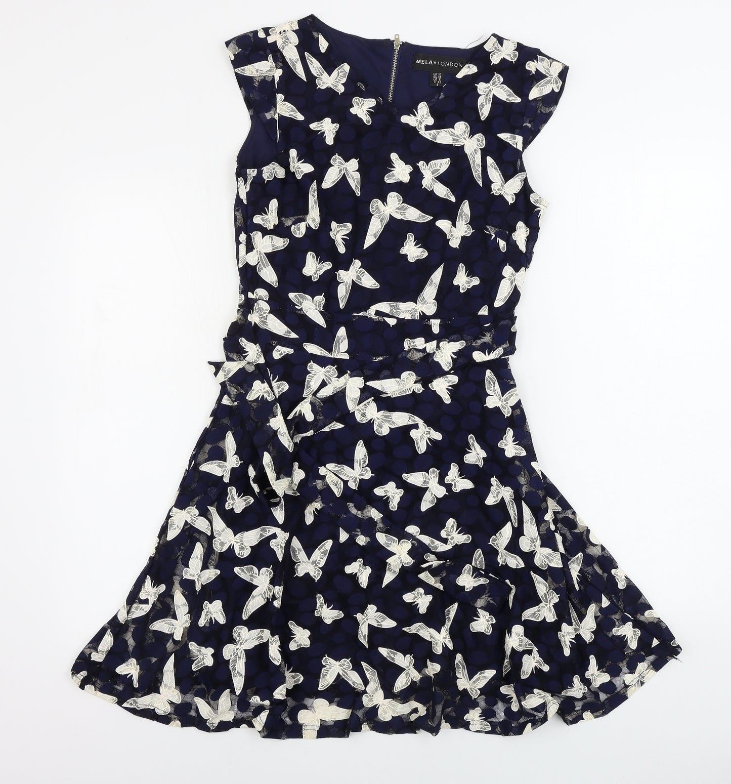 Mela London  Womens Blue   A-Line  Size 10