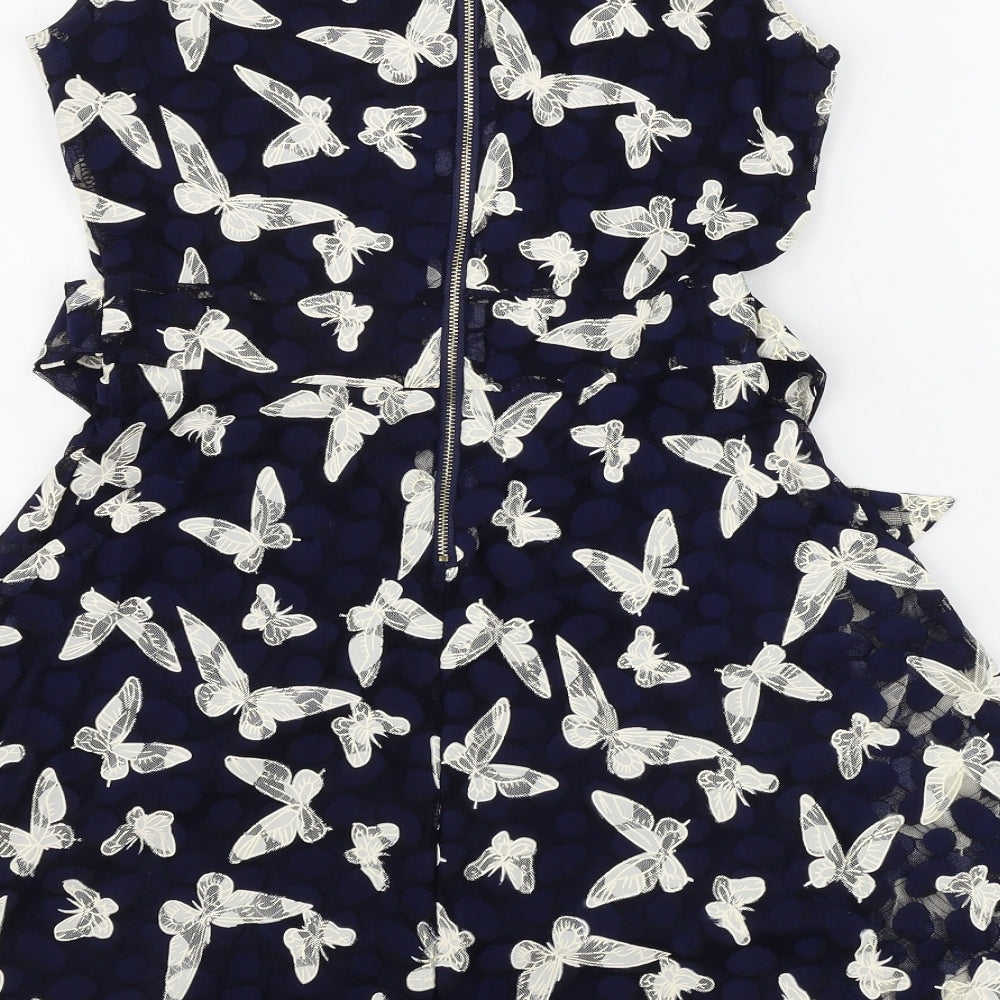Mela London  Womens Blue   A-Line  Size 10