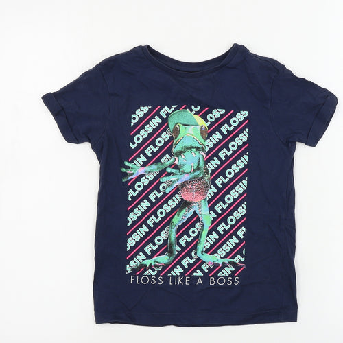 George  Boys Blue   Basic T-Shirt Size 6 Years