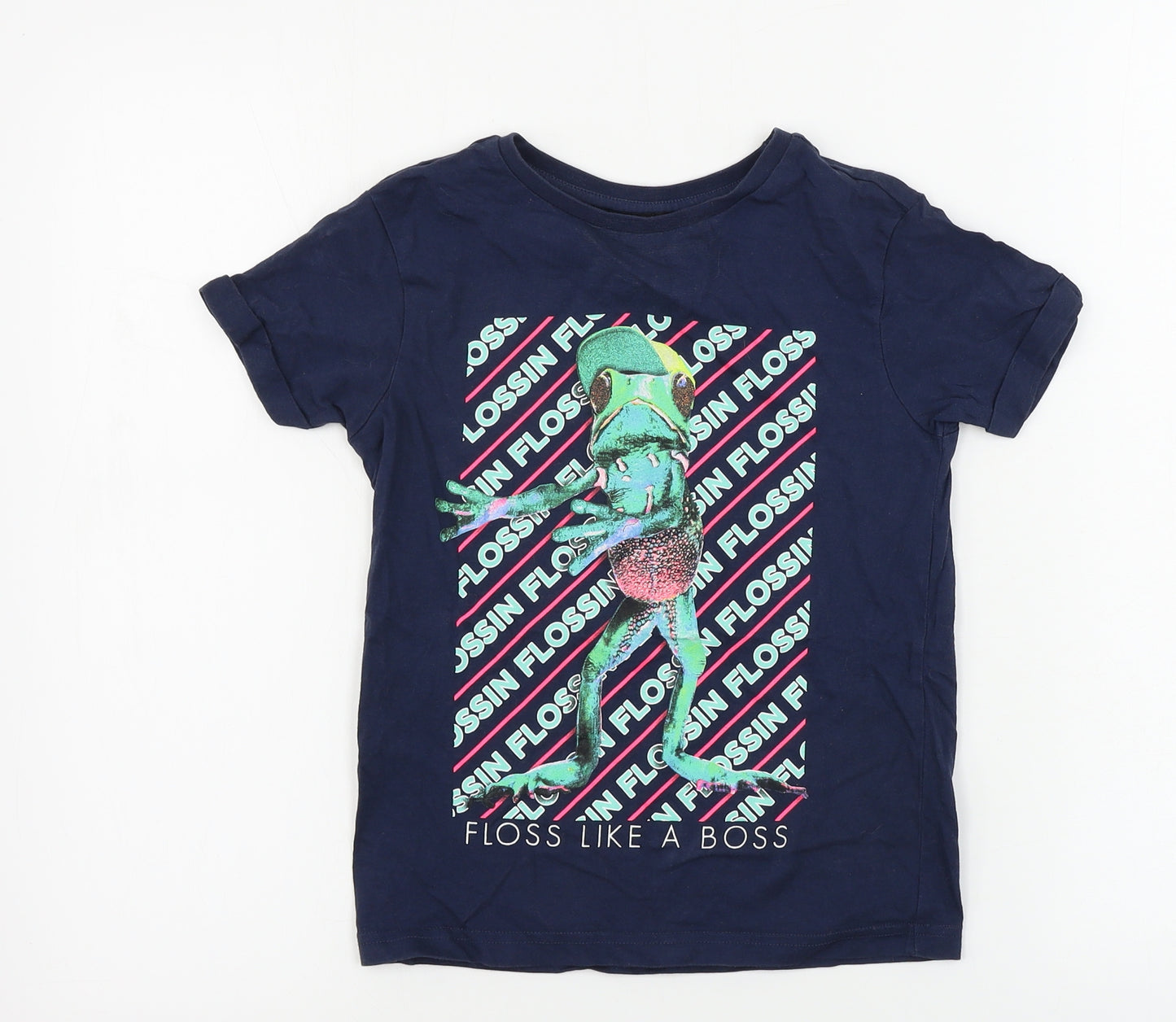 George  Boys Blue   Basic T-Shirt Size 6 Years