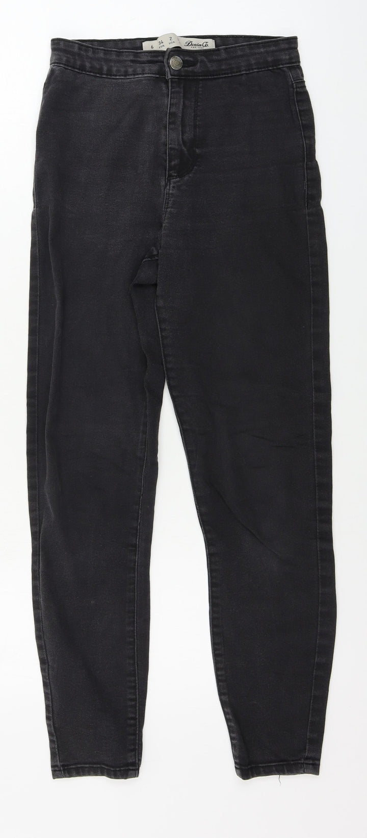denim co Womens Black Skinny Jeans Size 6 L24 in