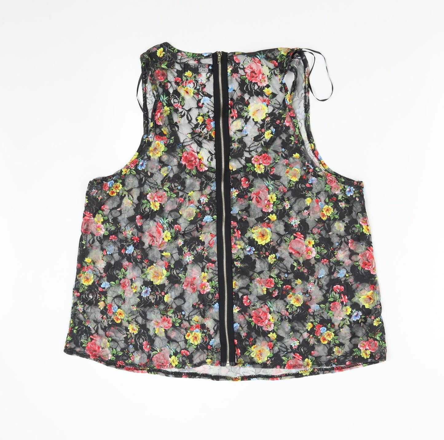 Select Womens Multicoloured Floral  Basic Tank Size 14