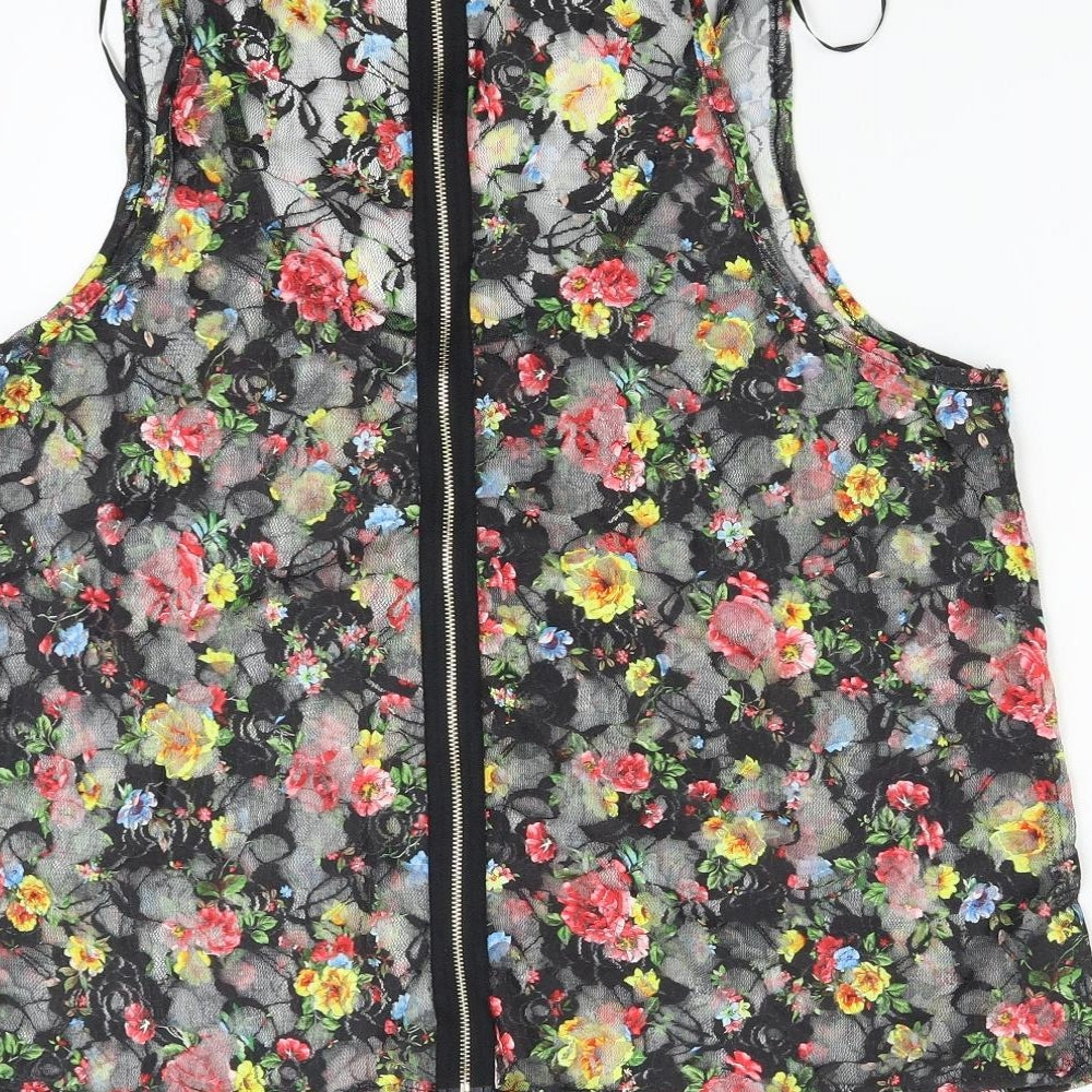 Select Womens Multicoloured Floral  Basic Tank Size 14