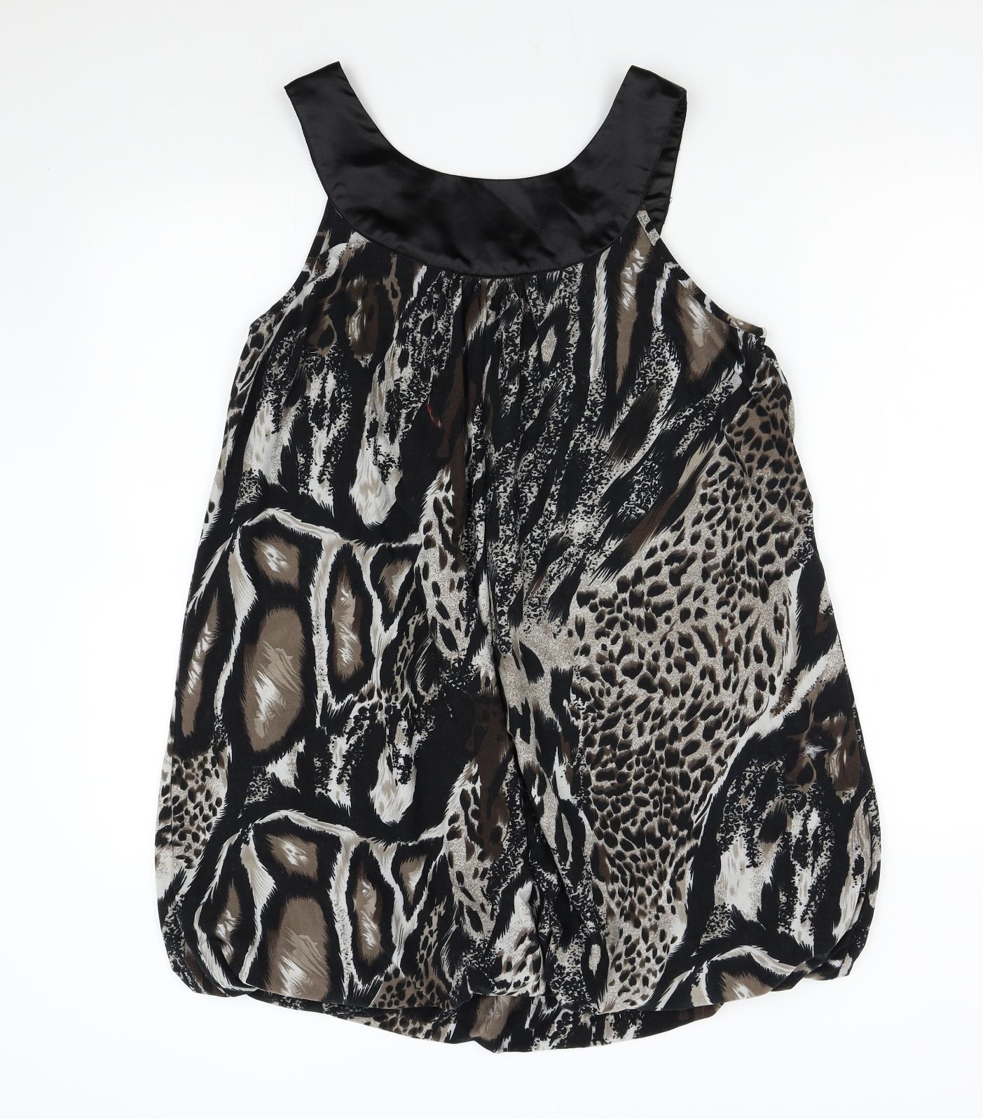 Anonymous Womens Brown Animal Print  Shift  Size 16