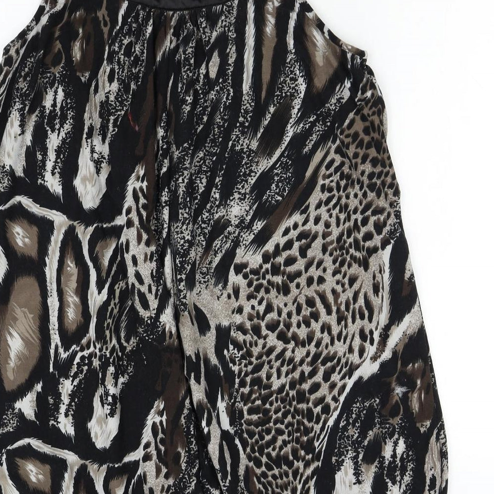 Anonymous Womens Brown Animal Print  Shift  Size 16