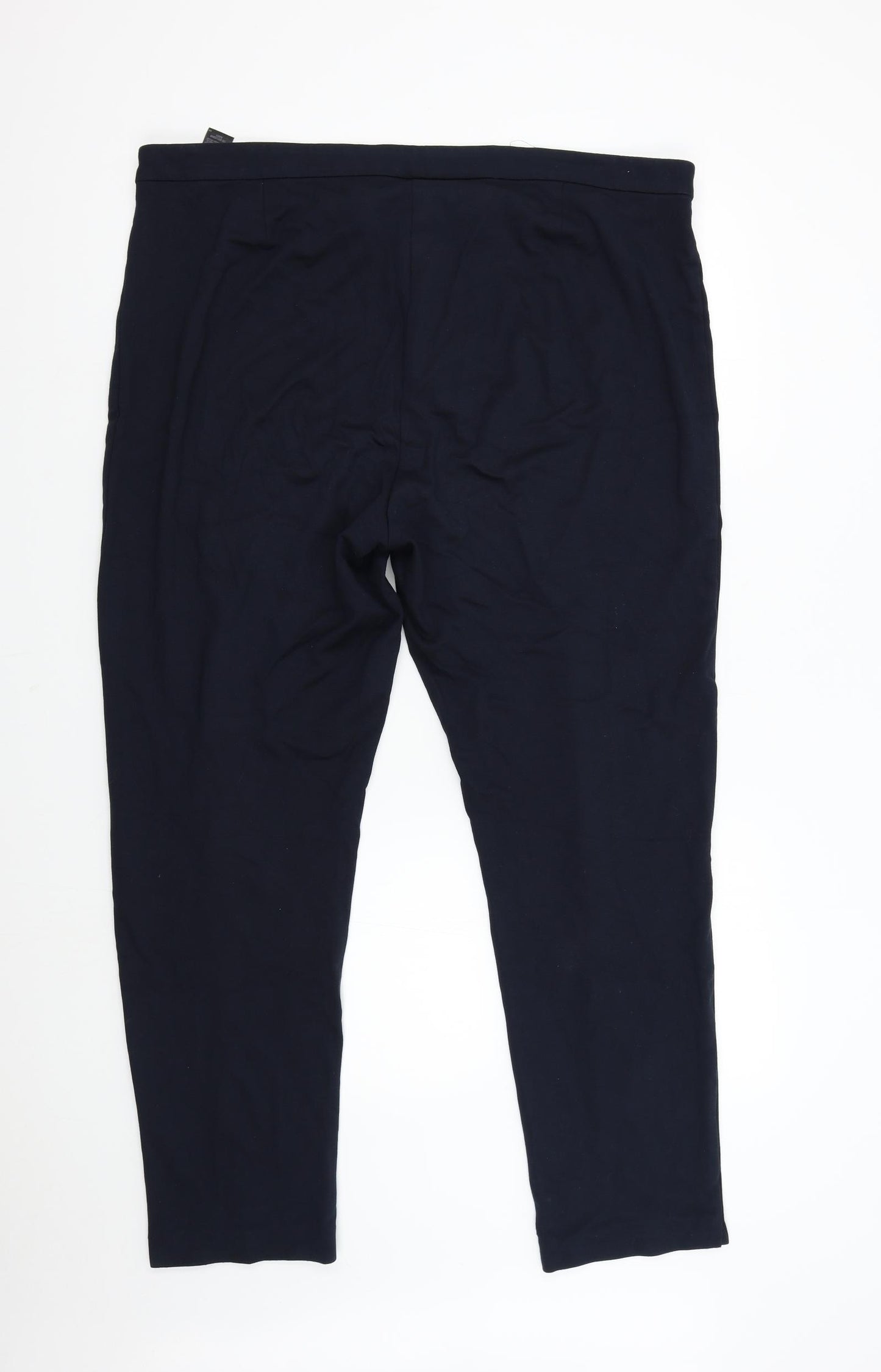 M&S Womens Blue   Trousers  Size 18 L28 in