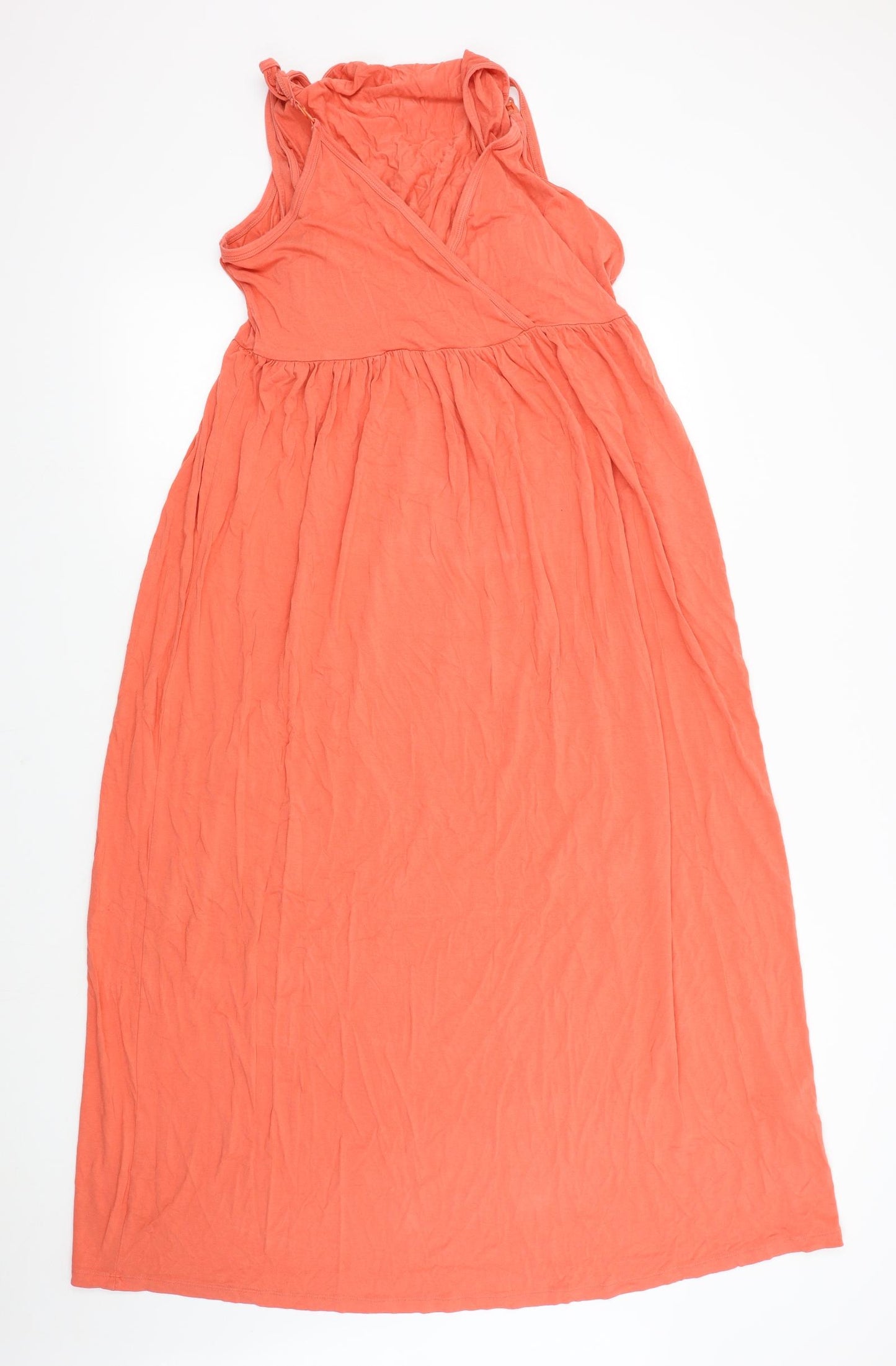M&S Womens Orange   Maxi  Size 14