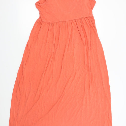 M&S Womens Orange   Maxi  Size 14