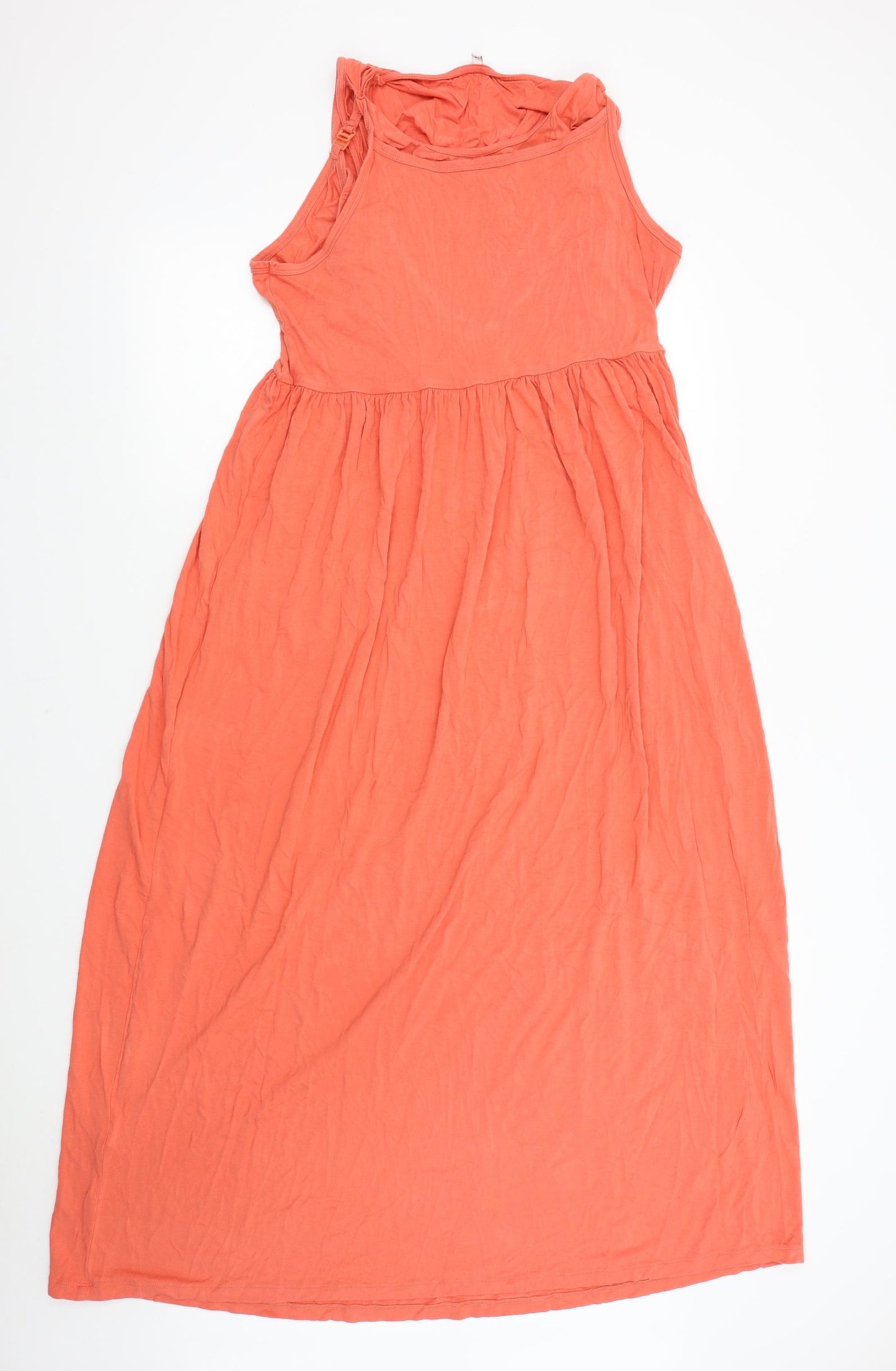 M&S Womens Orange   Maxi  Size 14