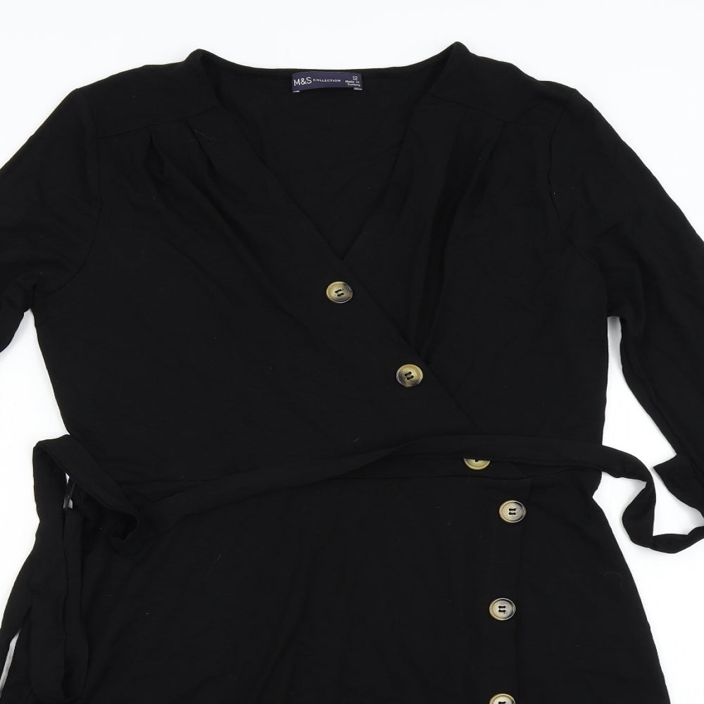 M&S Womens Black   Shift  Size 12