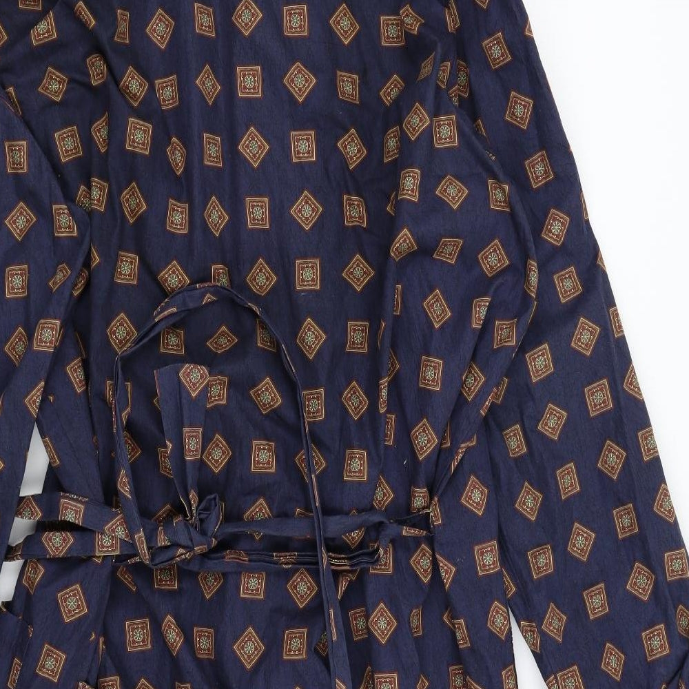 M&S Mens Blue Geometric   Gown Size XL
