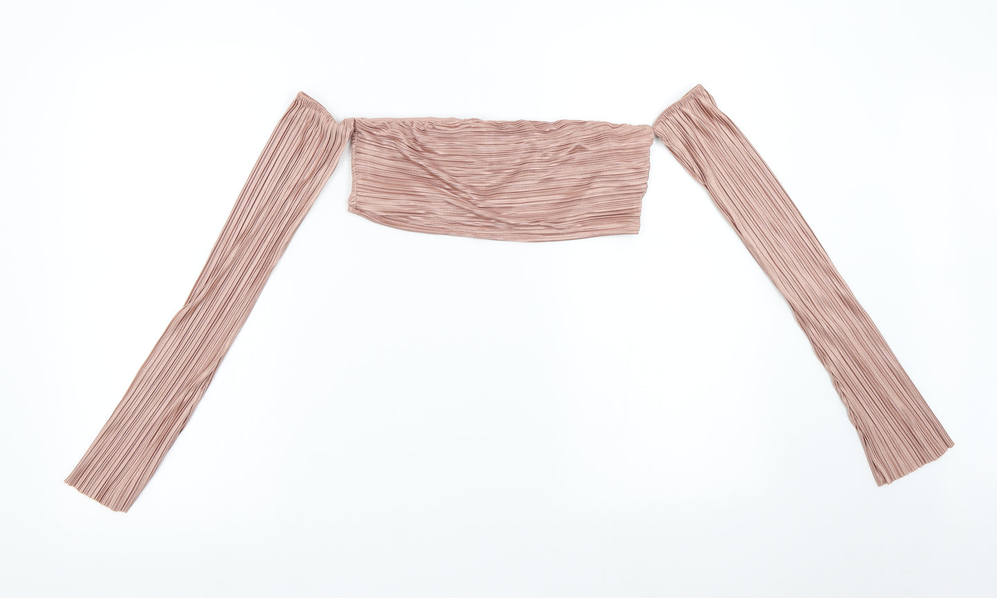In the Style Womens Pink   Cropped Blouse Size 10