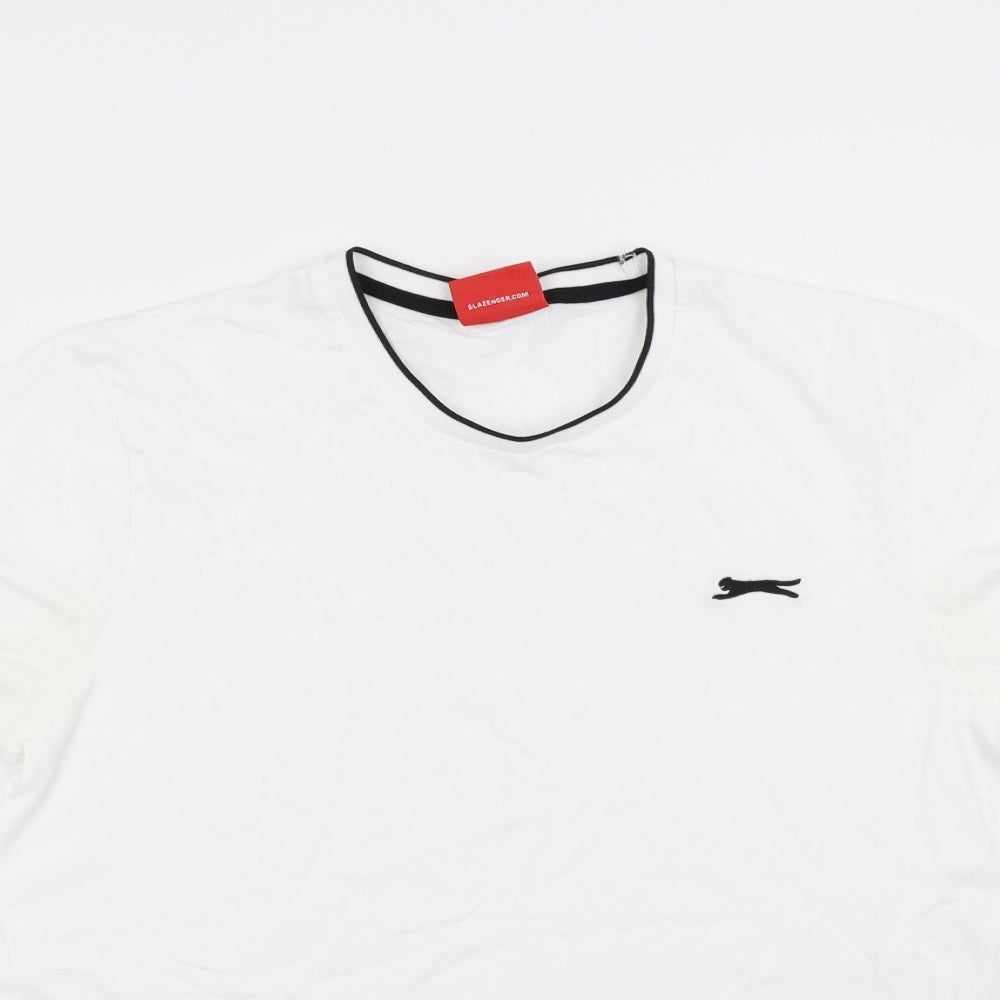 Slazenger Mens White    T-Shirt Size M