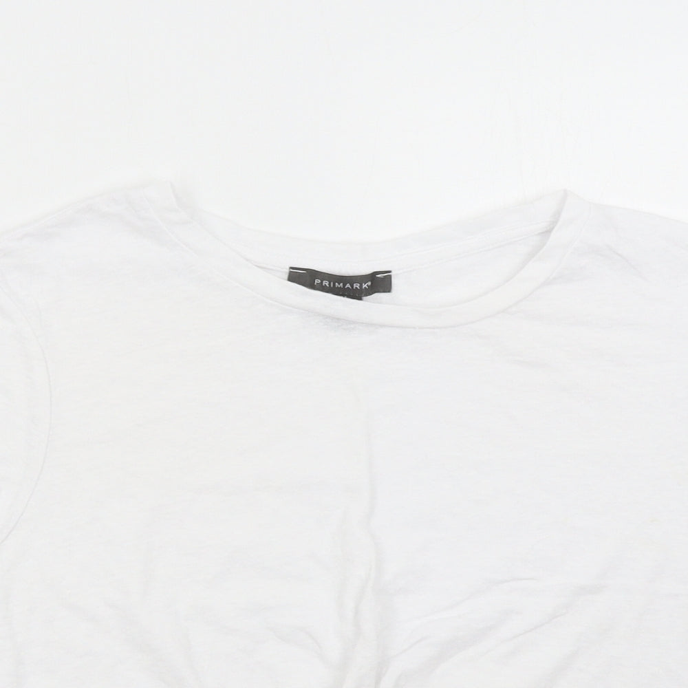 Primark Womens White   Basic T-Shirt Size M