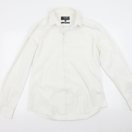 M&S Mens White    Dress Shirt Size 16