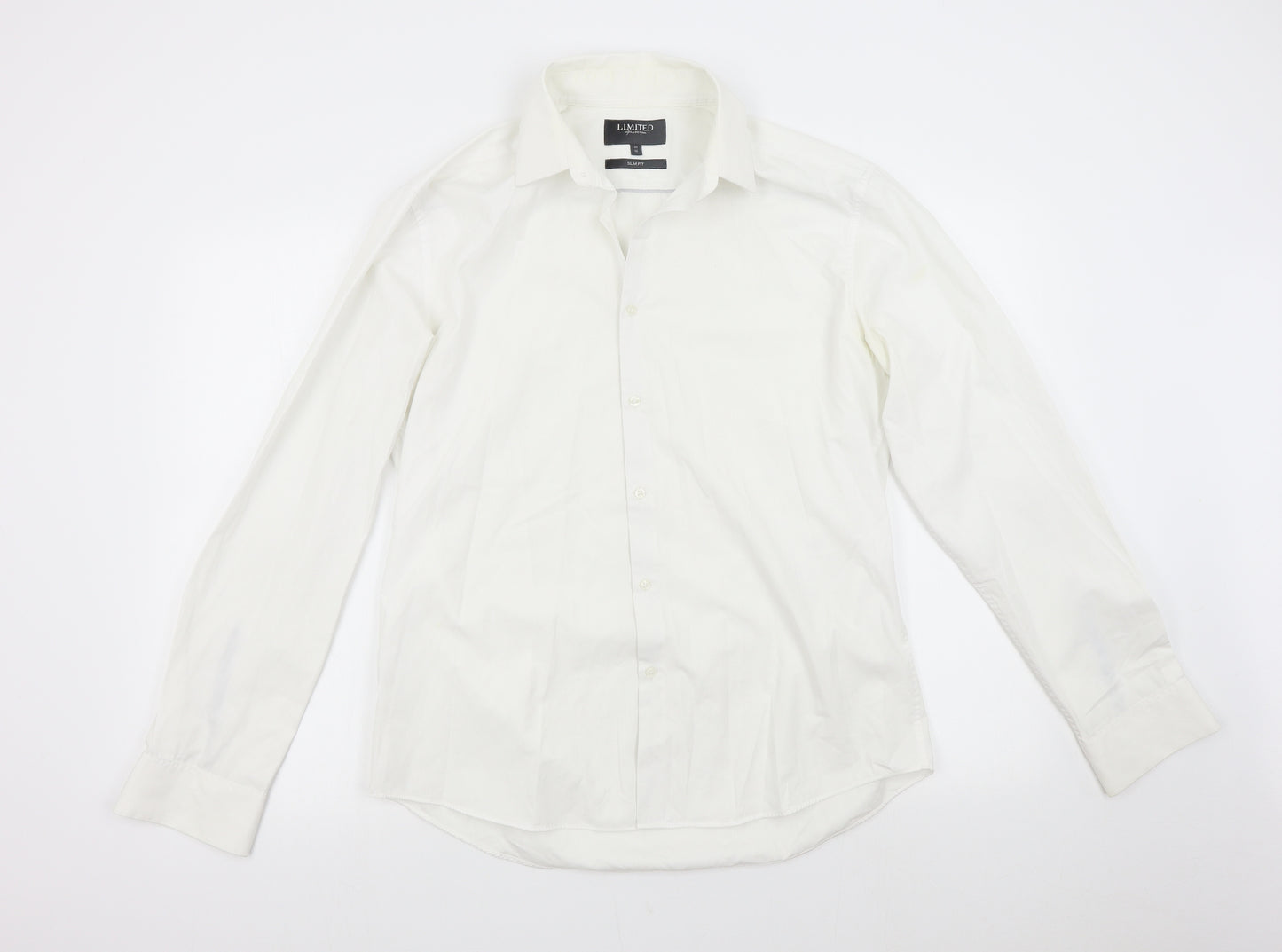 M&S Mens White    Dress Shirt Size 16