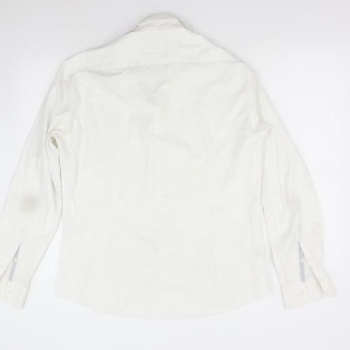 M&S Mens White    Dress Shirt Size 16