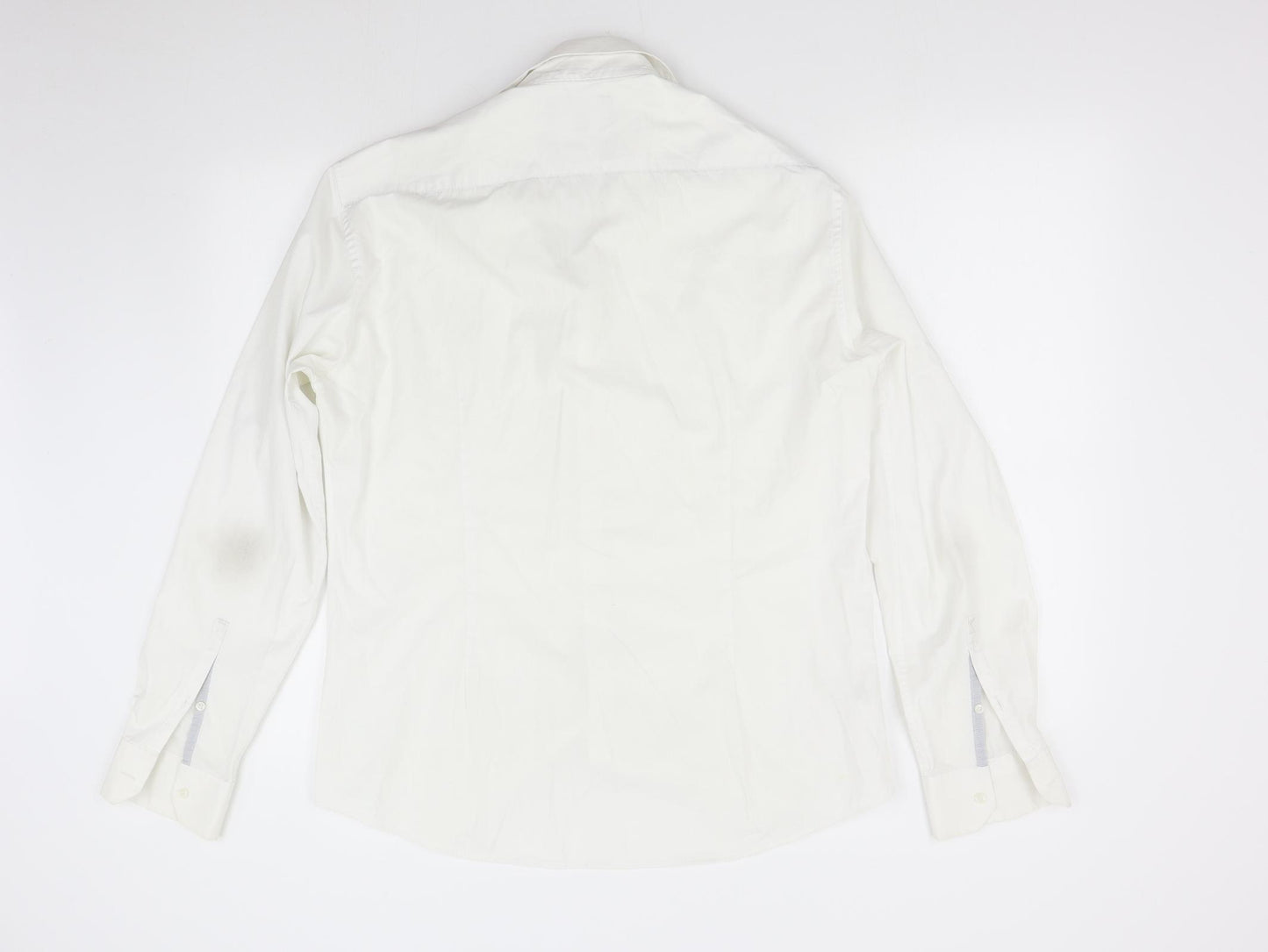 M&S Mens White    Dress Shirt Size 16