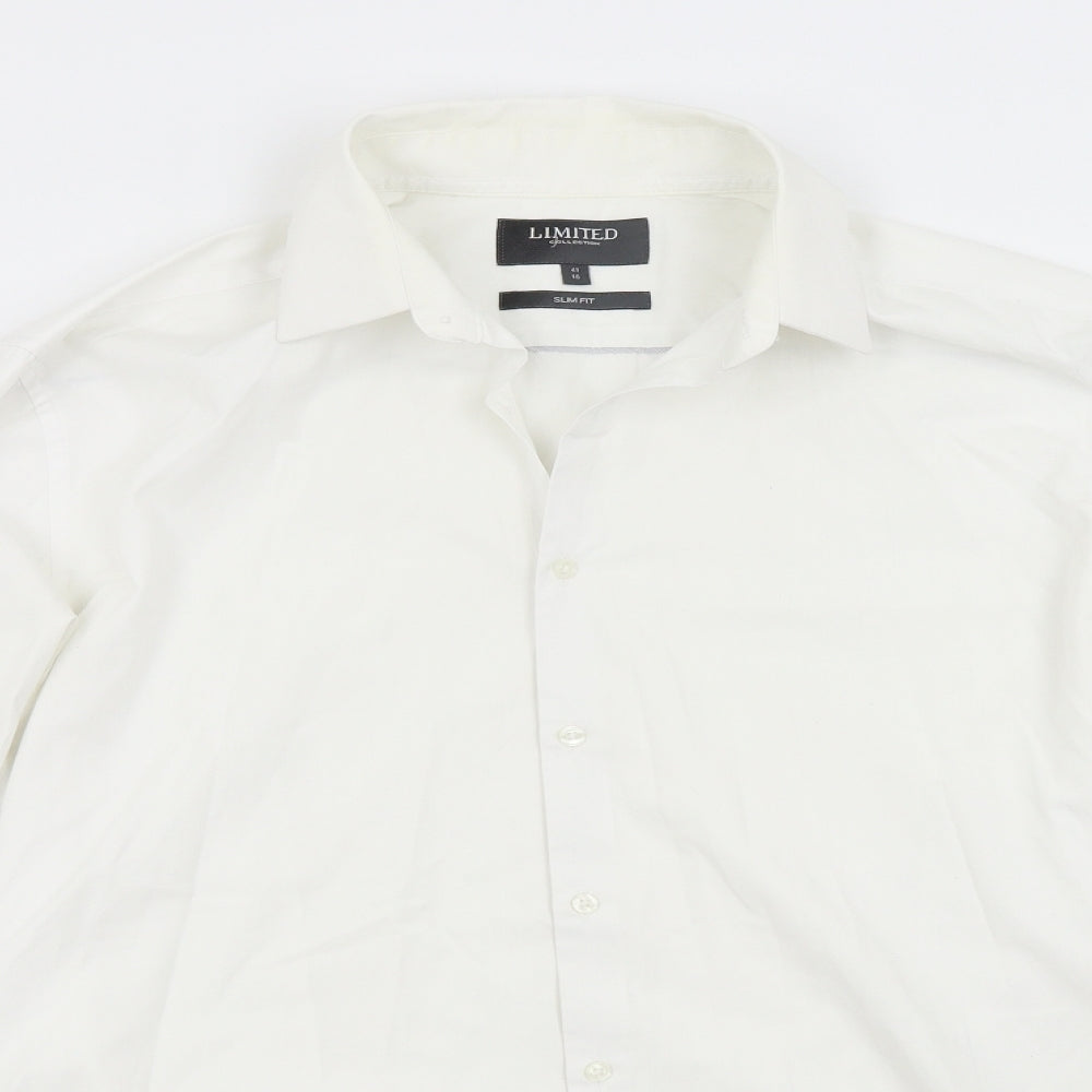 M&S Mens White    Dress Shirt Size 16