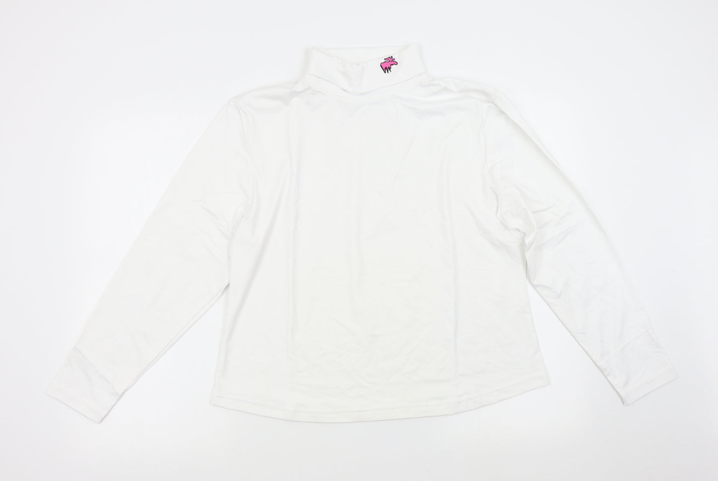Moose Golf Clothing Womens White   Pullover T-Shirt Size XL