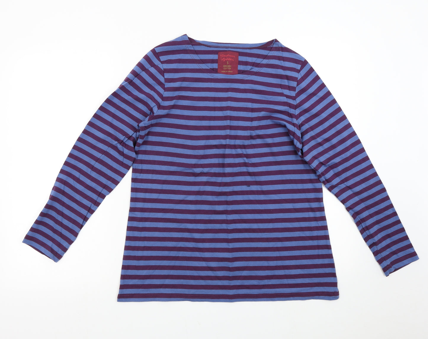 Gudrun Sjöden Mens Blue Striped   T-Shirt Size S