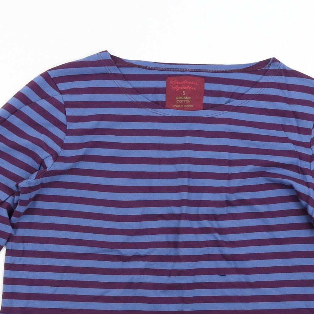 Gudrun Sjöden Mens Blue Striped   T-Shirt Size S