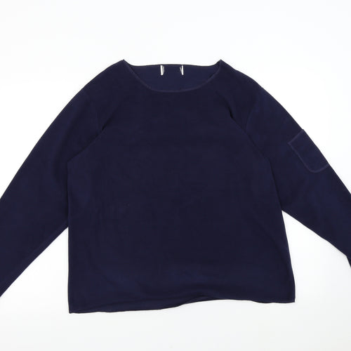 Preworn Mens Blue  Fleece Pullover Jumper Size M