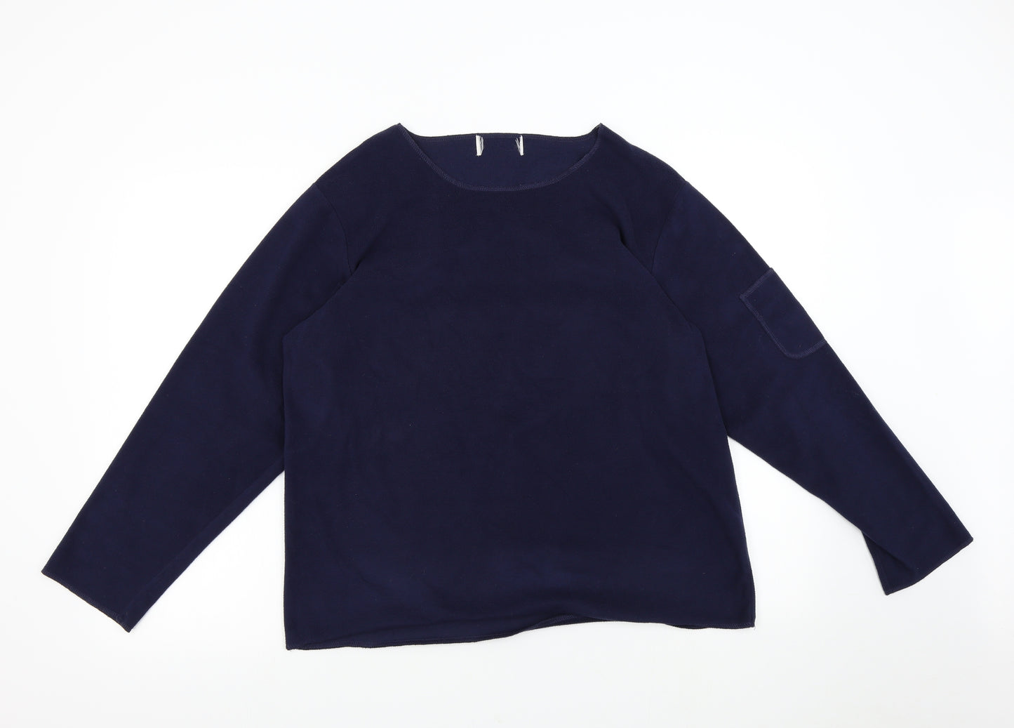 Preworn Mens Blue  Fleece Pullover Jumper Size M