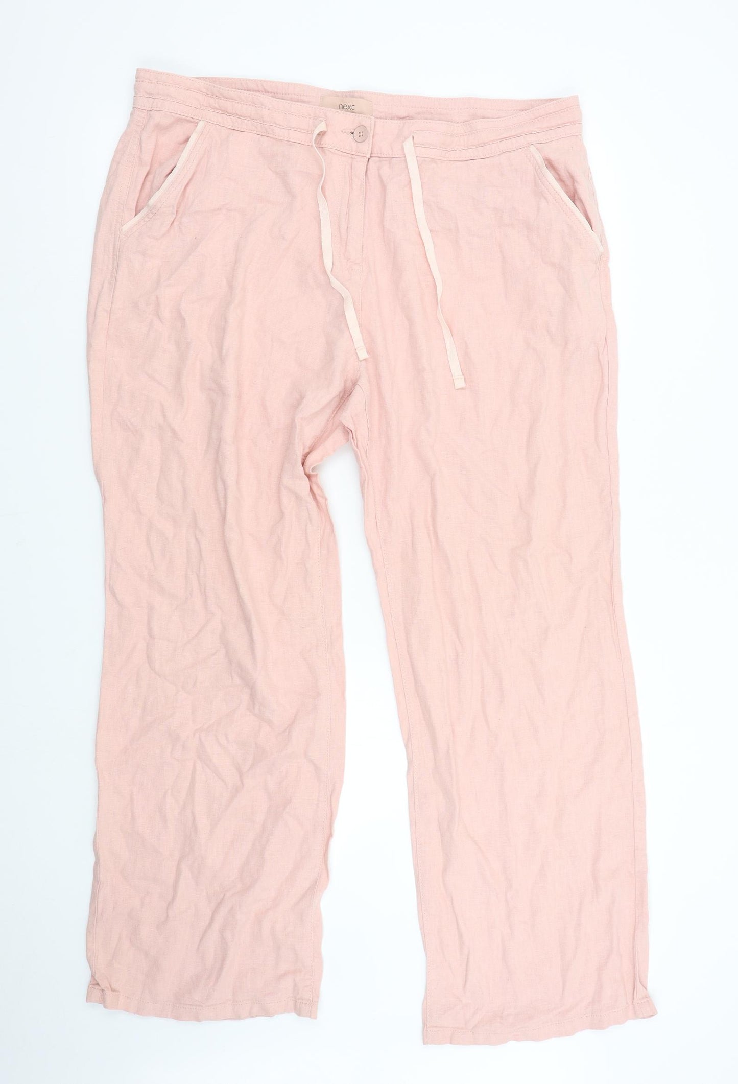 NEXT Womens Pink   Trousers  Size 18 L30 in