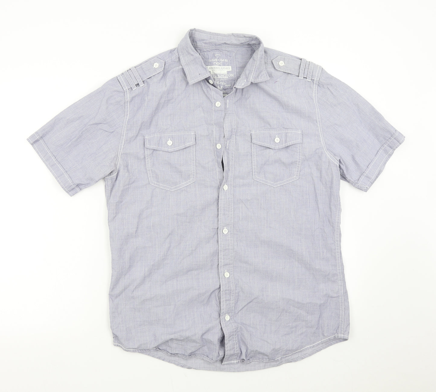 NEXT Mens Blue    Button-Up Size M