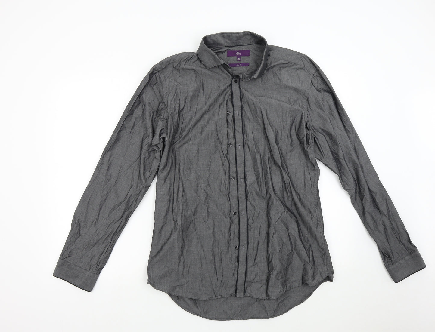 NEXT Mens Grey    Dress Shirt Size 16.5