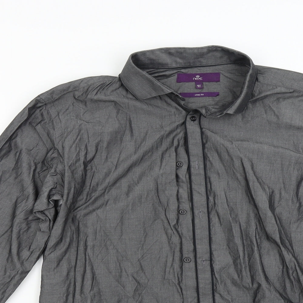 NEXT Mens Grey    Dress Shirt Size 16.5