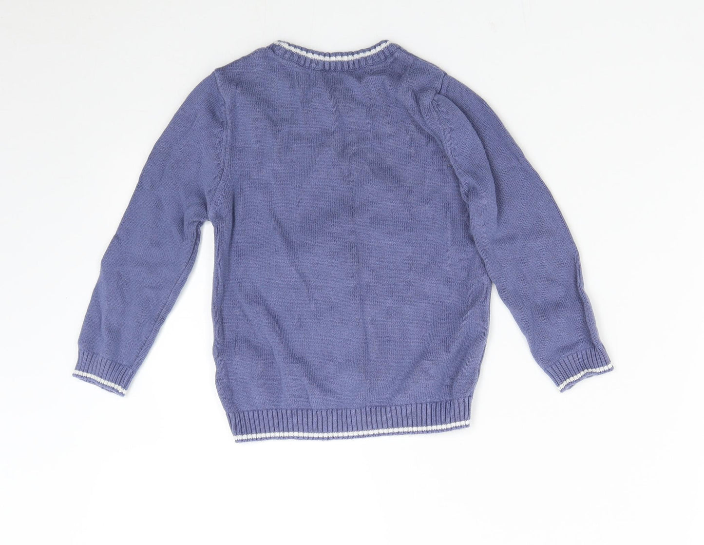 Mothercare Boys Blue  Knit Pullover Jumper Size 2-3 Years  - Shark