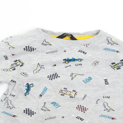 George Boys Grey   Basic T-Shirt Size 2-3 Years