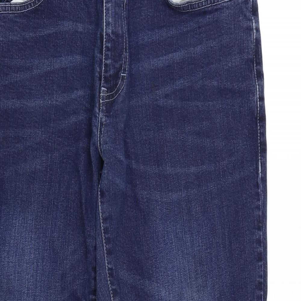 F&F Mens Blue  Denim Straight Jeans Size 34 L30 in