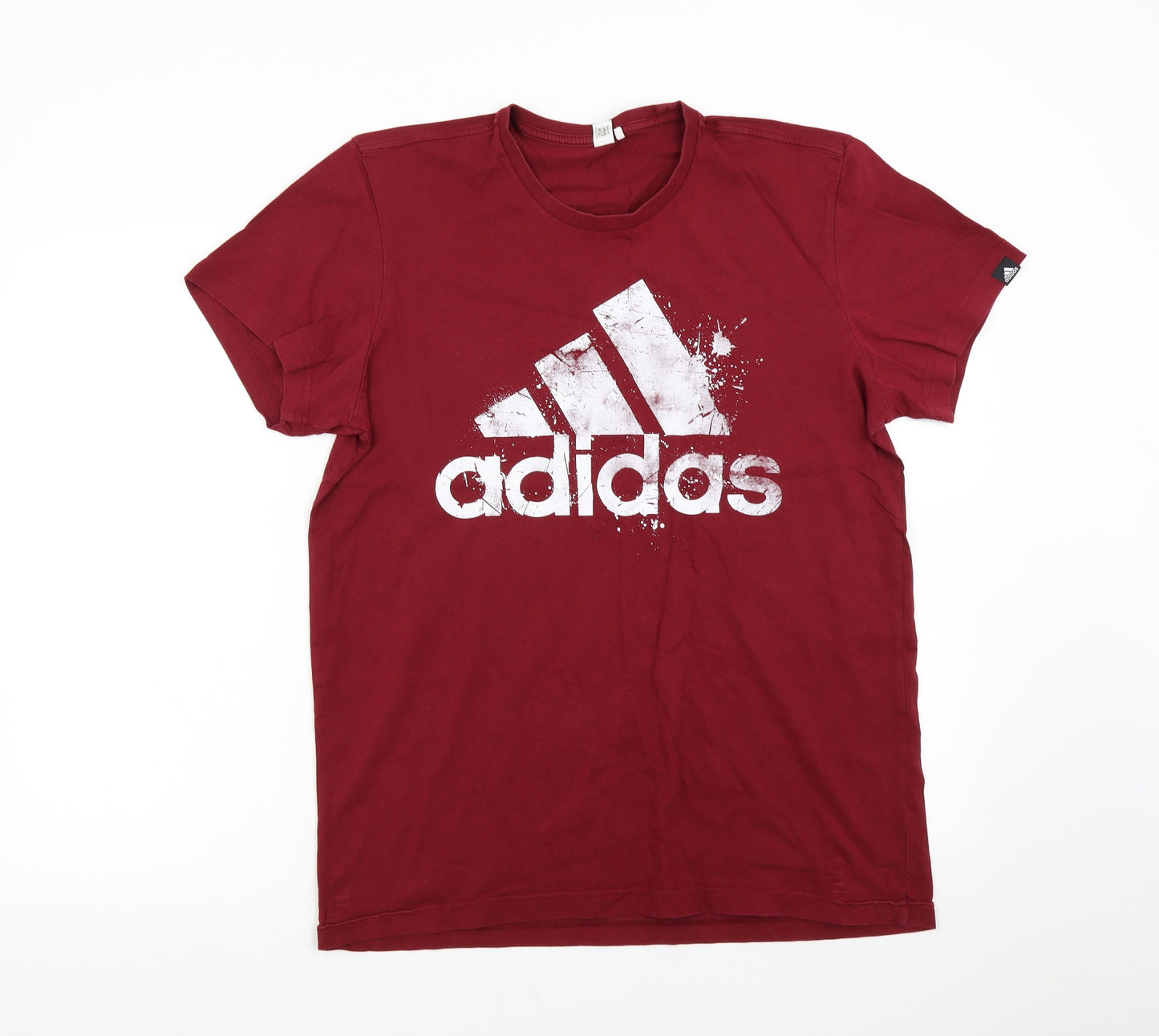 adidas Mens Red    T-Shirt Size L