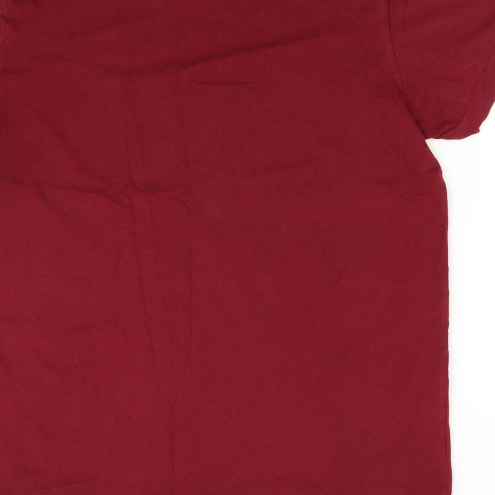 adidas Mens Red    T-Shirt Size L