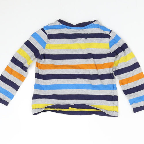 Nutmeg Baby Multicoloured Striped  Basic T-Shirt Size 12-18 Months