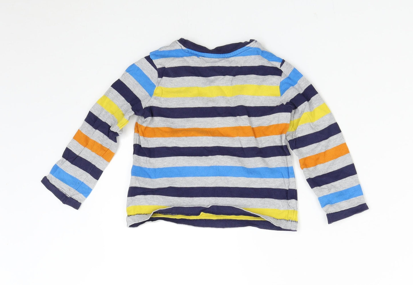 Nutmeg Baby Multicoloured Striped  Basic T-Shirt Size 12-18 Months