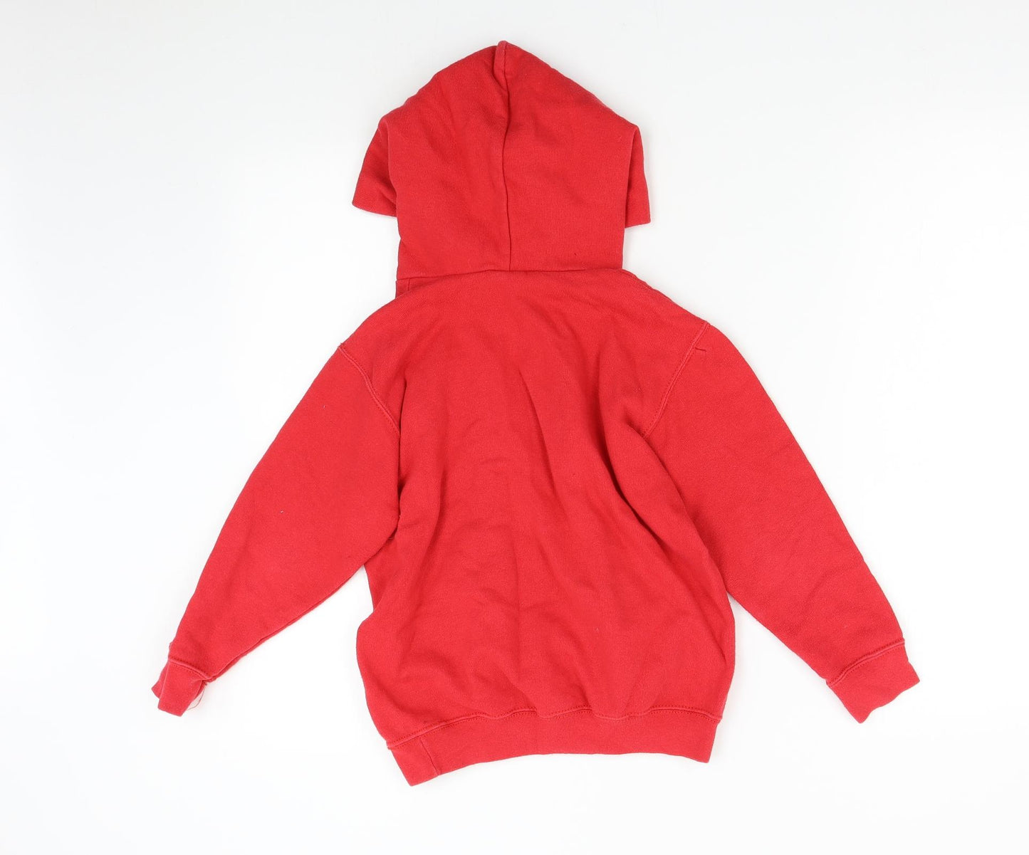Fruit of the Loom Boys Red   Pullover Hoodie Size 7-8 Years  - Liverpool