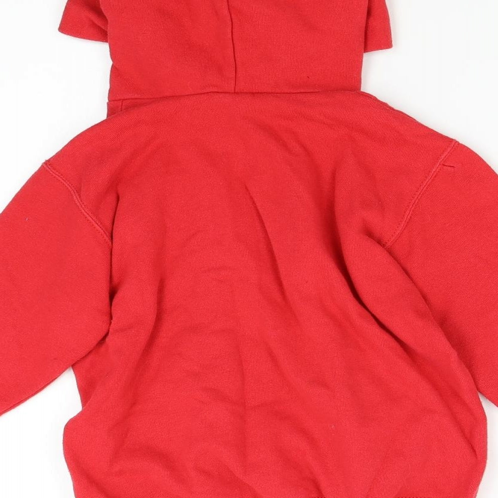 Fruit of the Loom Boys Red   Pullover Hoodie Size 7-8 Years  - Liverpool