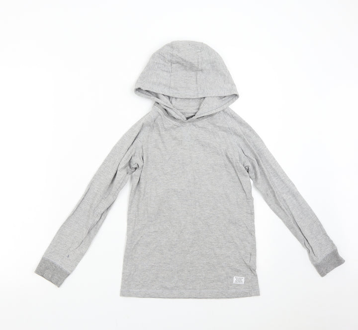 Debenhams Boys Grey Pullover Hoodie Size 9-10 Years