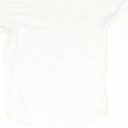 NEXT Boys White   Basic T-Shirt Size 8 Years  - Skateboard Skeleton
