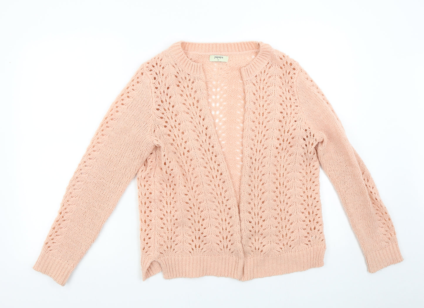Matalan Womens Pink  Knit Cardigan Jumper Size M